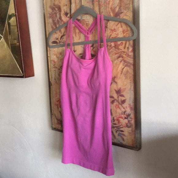 REVOLVE NUX STRETCH BODYCON GYM WORKOUT TANK TOP PINK M - Picture 9 of 9